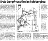 Konstruktionszeichnung einer Dampfmaschine