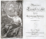 Erstausgabe des Allgemeinen Landrechts für die Preußischen Staaten von 1794