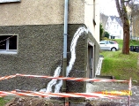 Bergbaubedingte Risse an einem Haus in Siegen